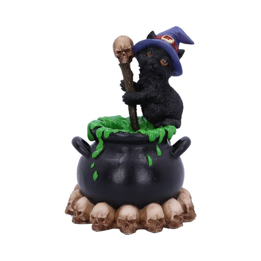 Spook Cat & Cauldron LED figurine