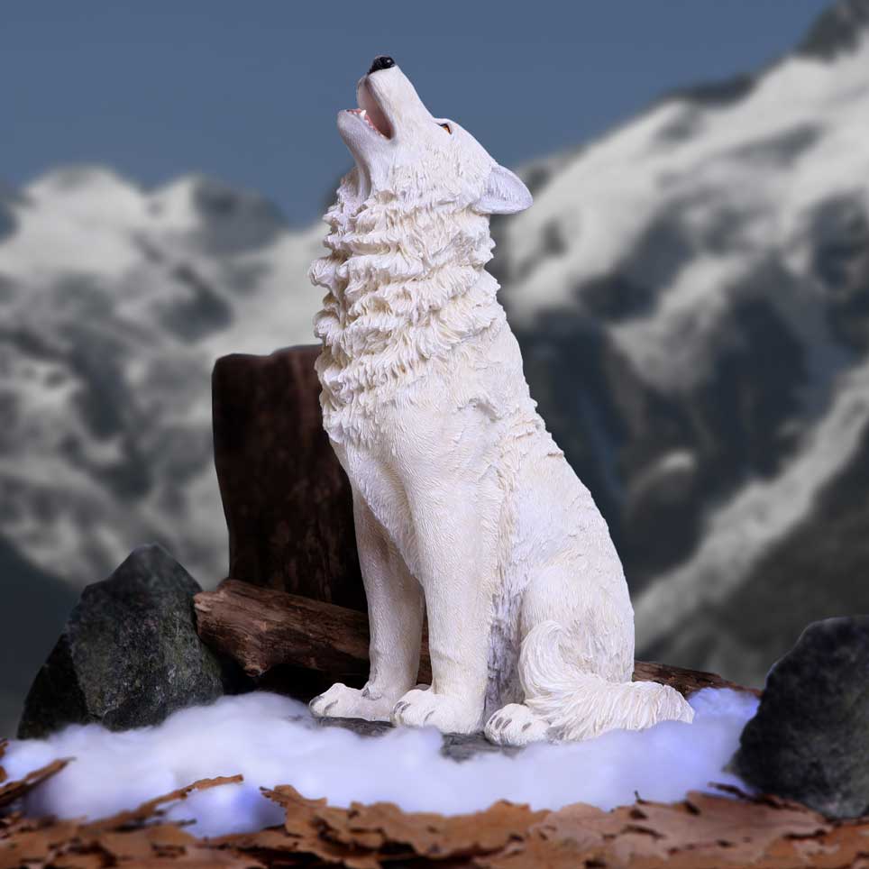 Storms Cry Howling Wolf Figurine - Large