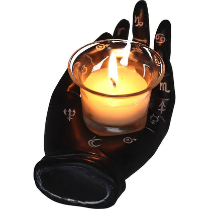 Palmist's Prediction Candle Holder (Black)