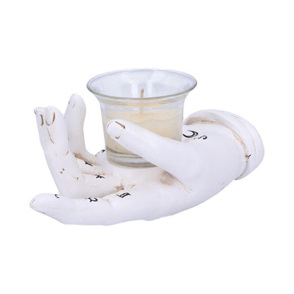 Palmist's Prediction Candle Holder (White)