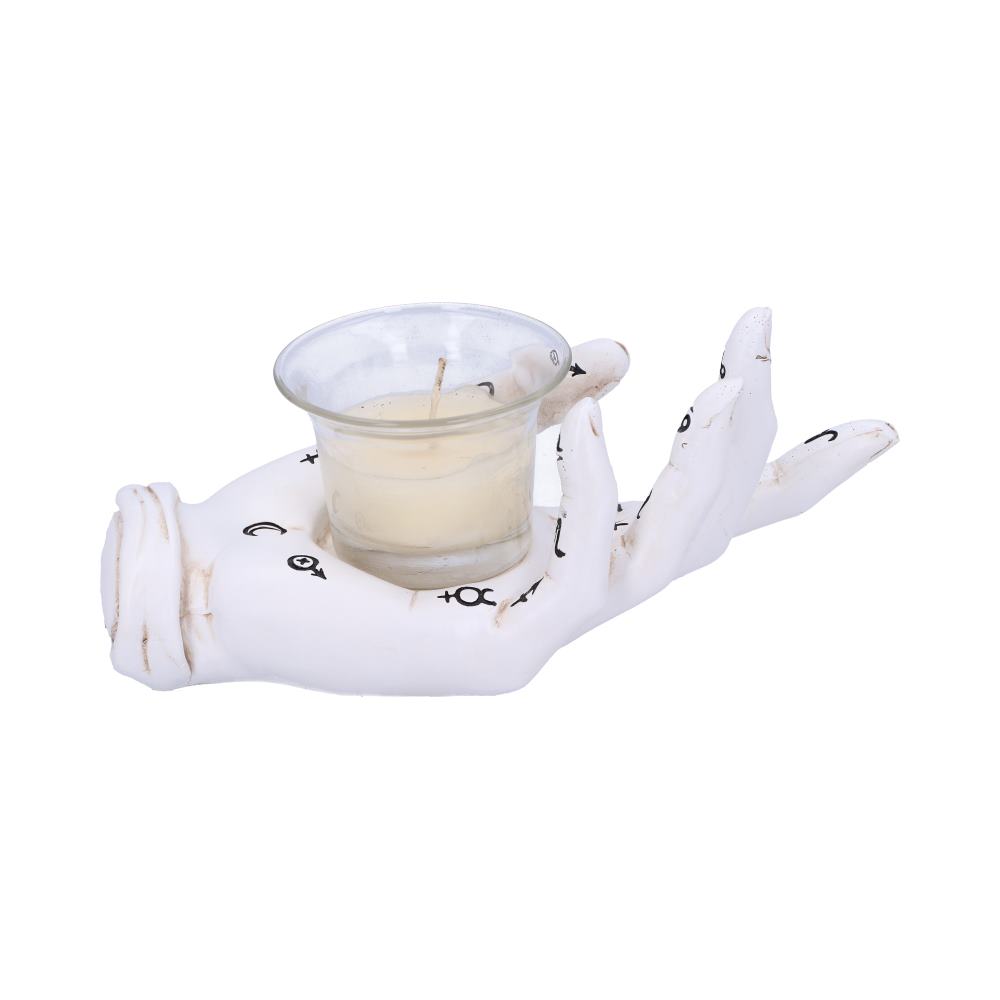 Palmist's Prediction Candle Holder (White)