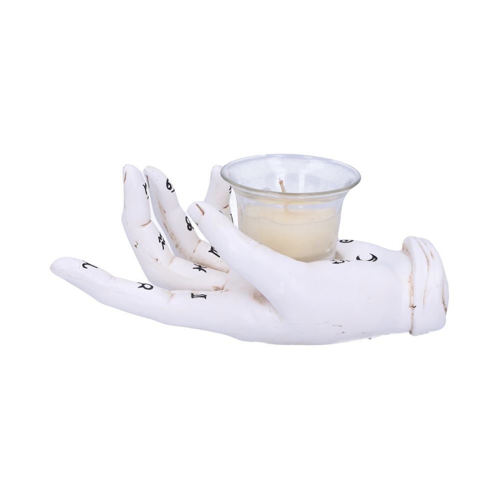 Palmist's Prediction Candle Holder (White)