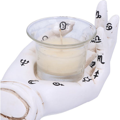 Palmist's Prediction Candle Holder (White)