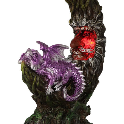 Amethyst Slumber LED Dragon Figurine