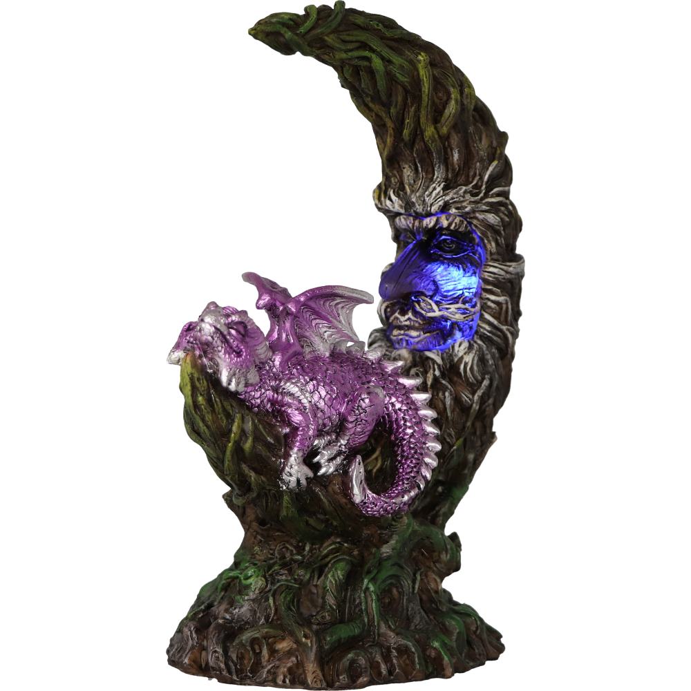 Amethyst Slumber LED Dragon Figurine