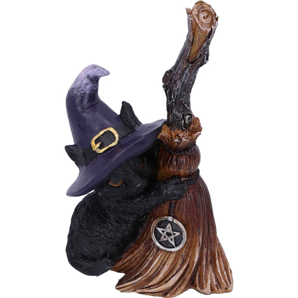 Familiars Broom Cat Figurine