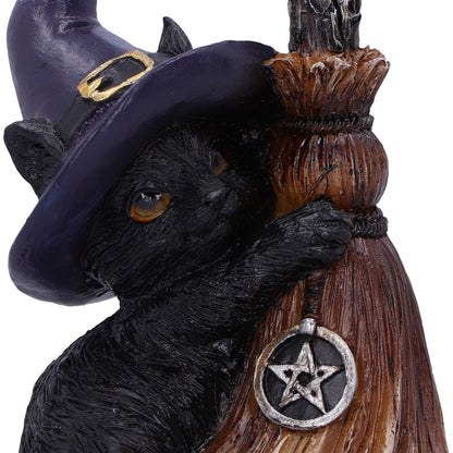 Familiars Broom Cat Figurine