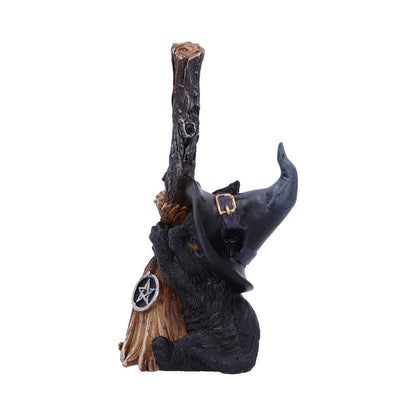 Broom Guard Cat Figurine