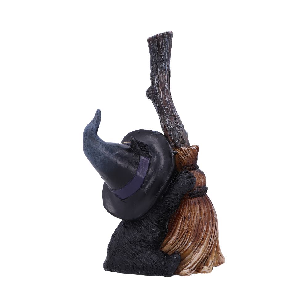 Broom Guard Cat Figurine