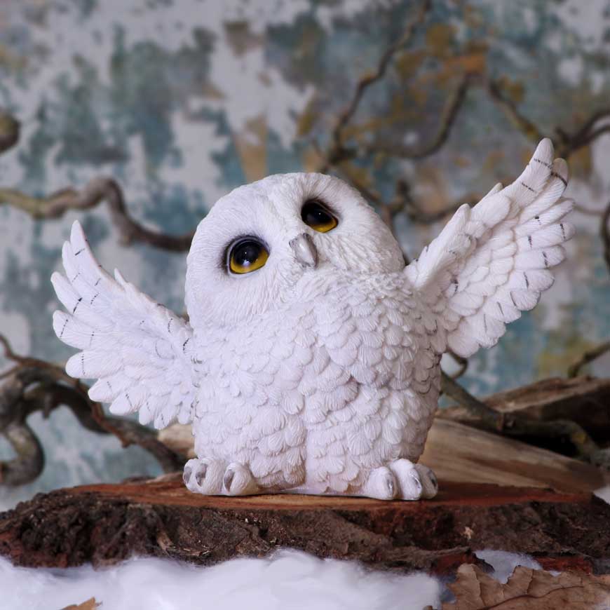 Snowy Delight Owl Figurine