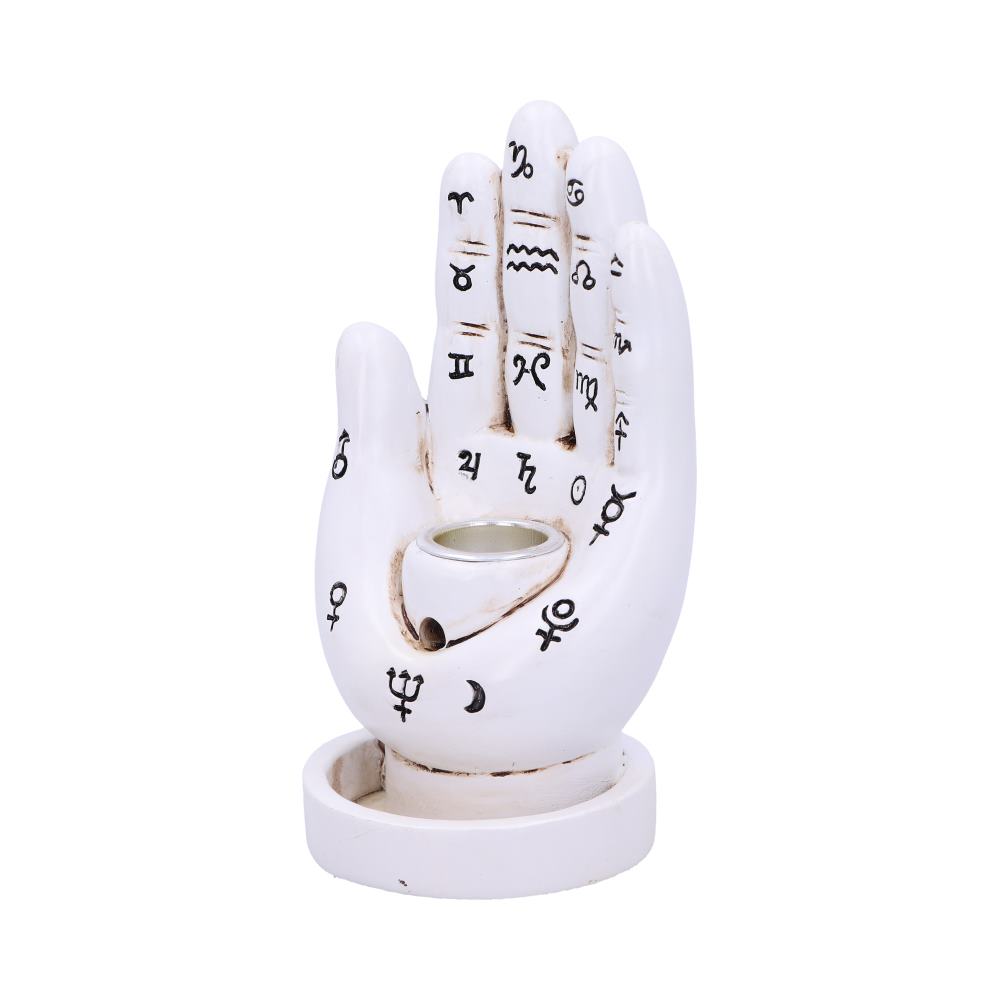 Palmistry Backflow Incense Burner (White)