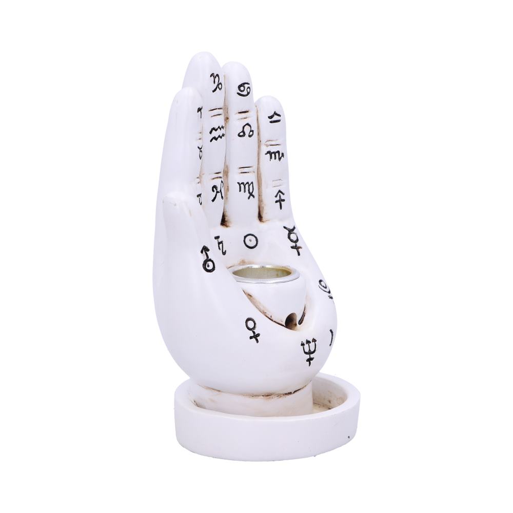 Palmistry Backflow Incense Burner (White)