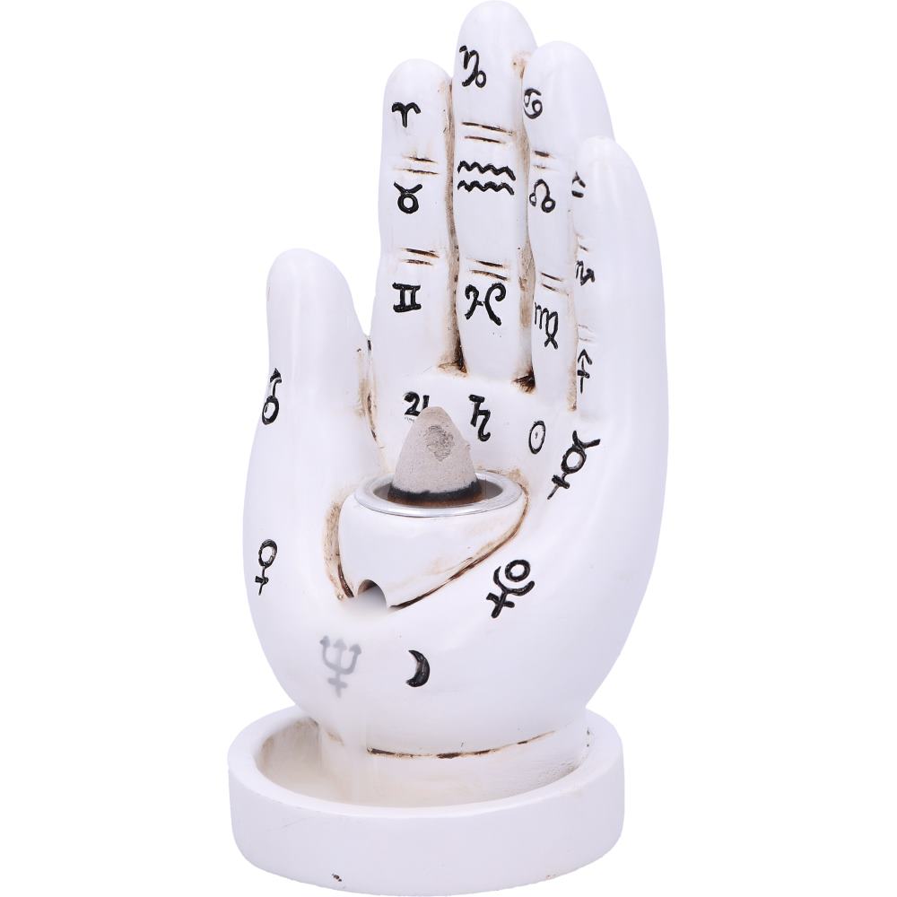 Palmistry Backflow Incense Burner (White)