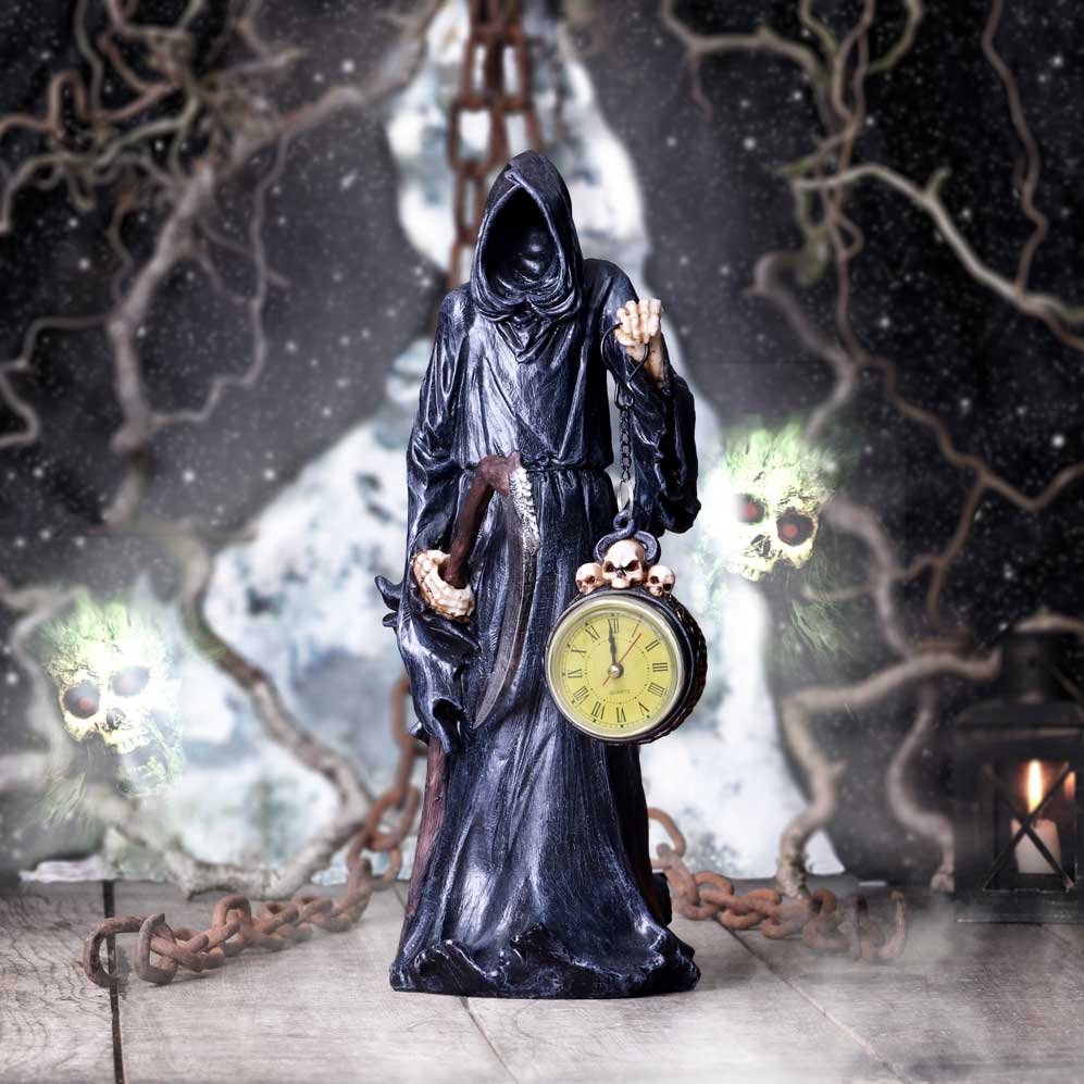 The Reaping - Grim Reaper Clock Figurine