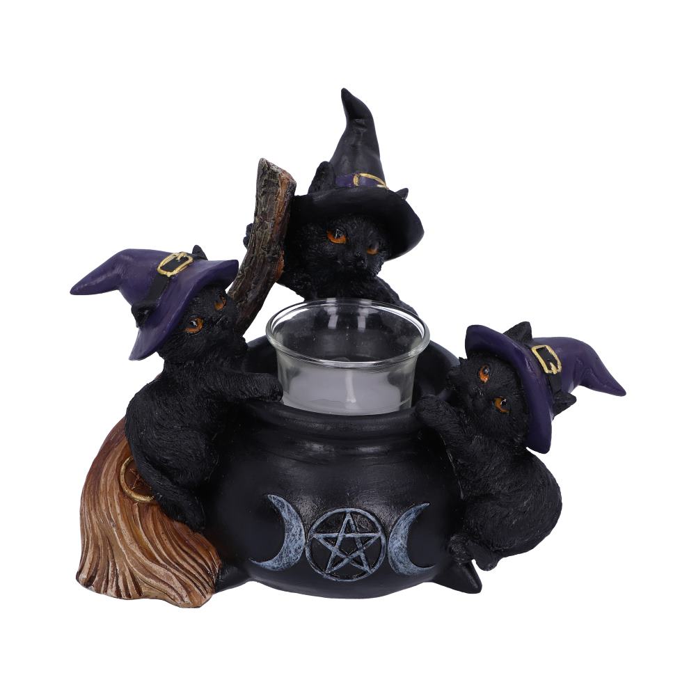 Familiar Cauldron Candle Holder