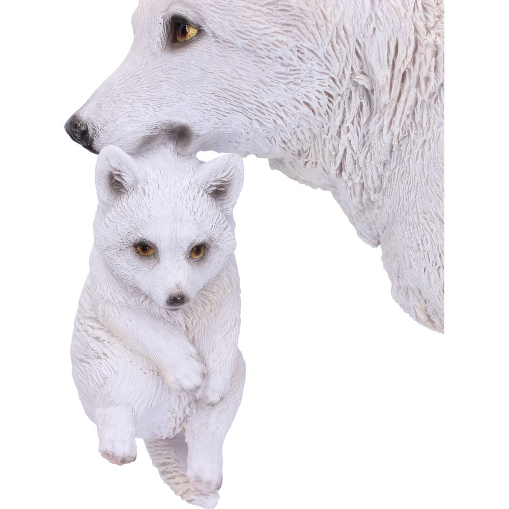 Winter Bond Wolf Figurine