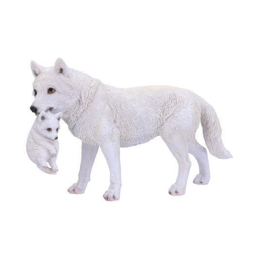 Winter Bond Wolf Figurine