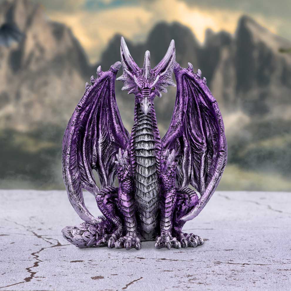 Porfirio Purple Dragon Figurine