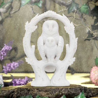 Embrace - White Owl Figurine