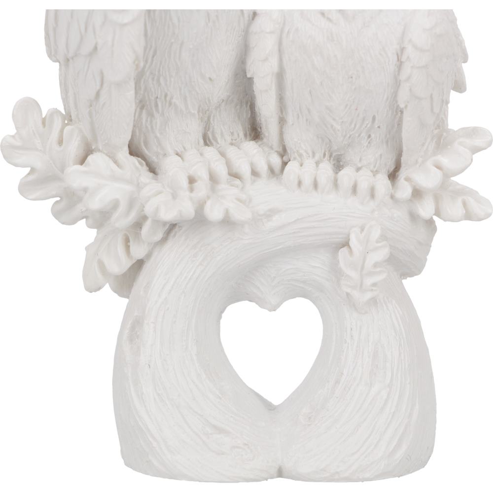 Love - White Owl Figurine