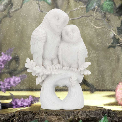 Love - White Owl Figurine