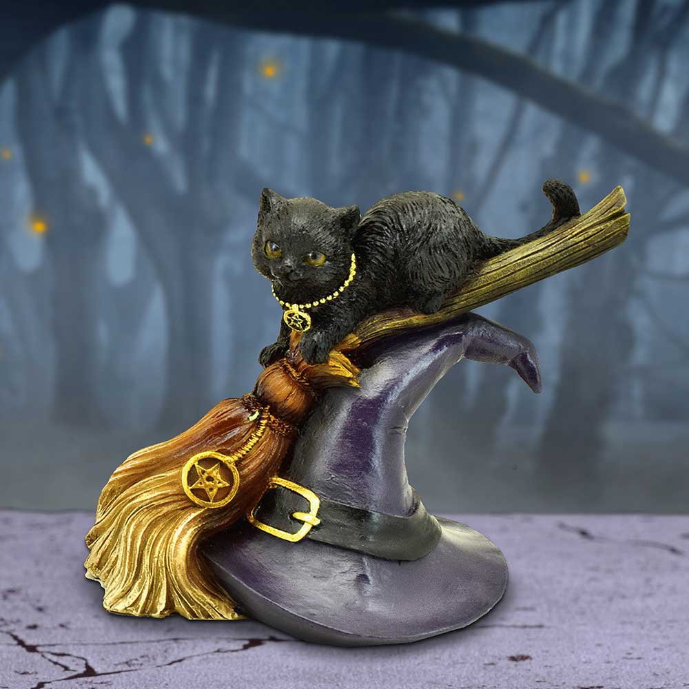 Bewitched Cat Figurine