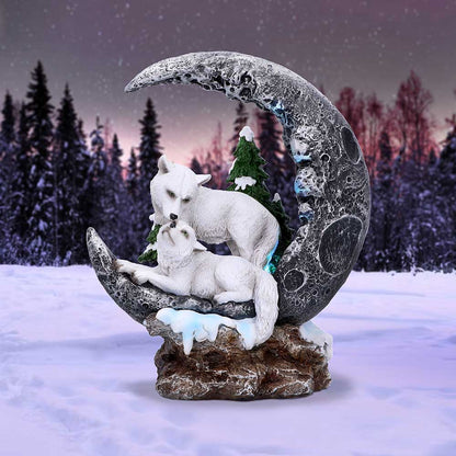 Lunar Companions LED Wolf Figurine