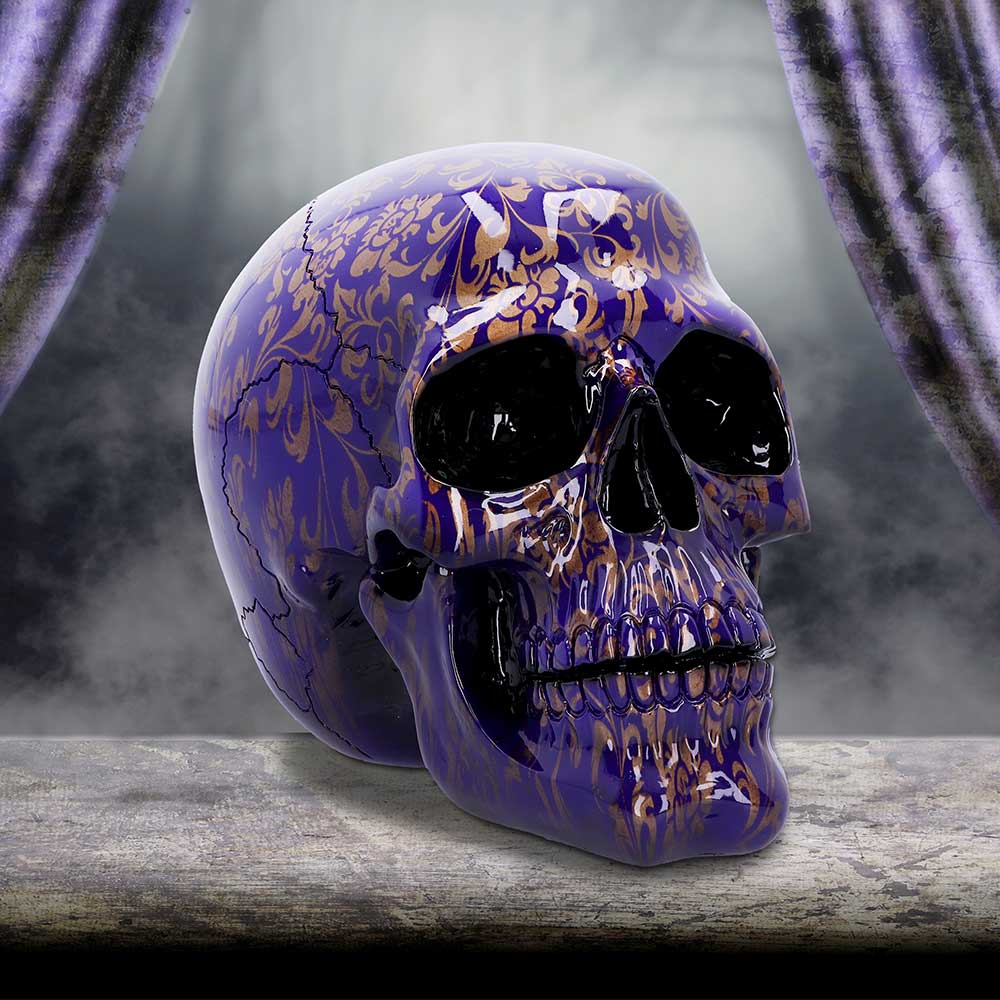 Indigo Elegance Skull