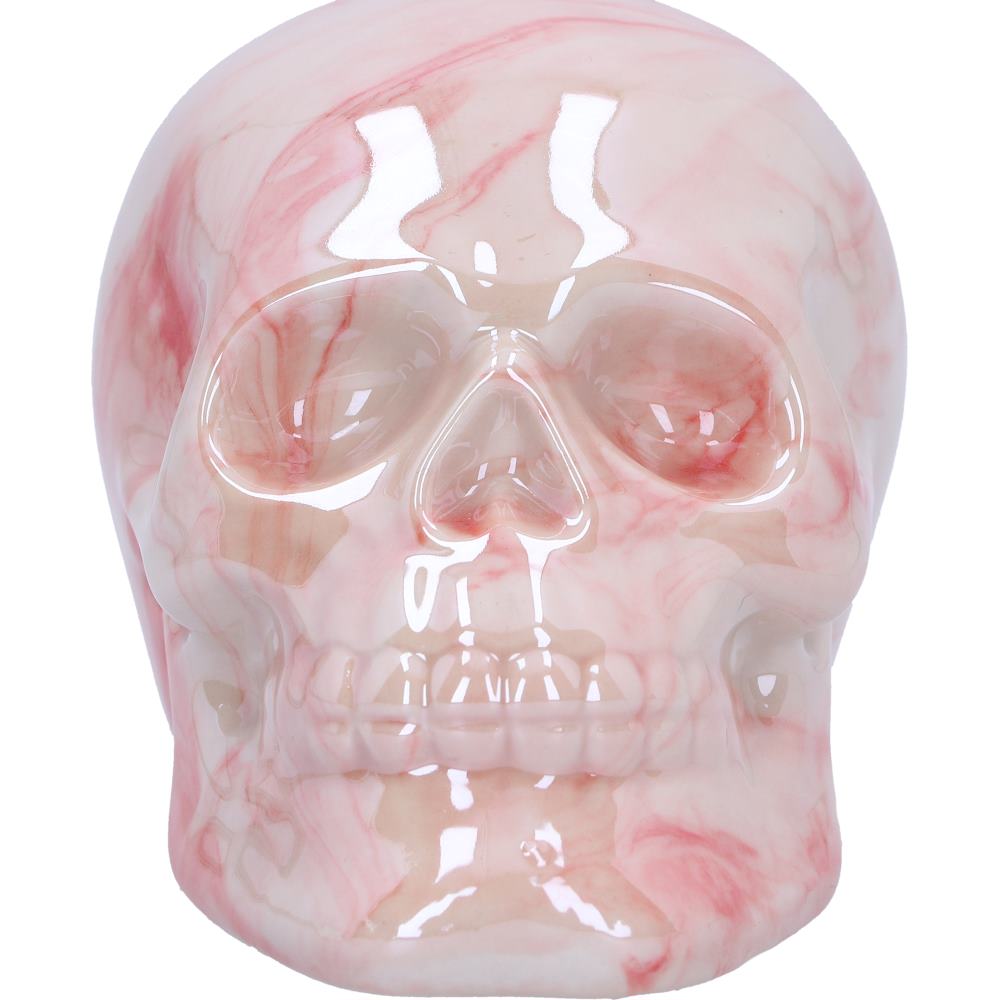 Marbellum Pink Marble Skull - Small