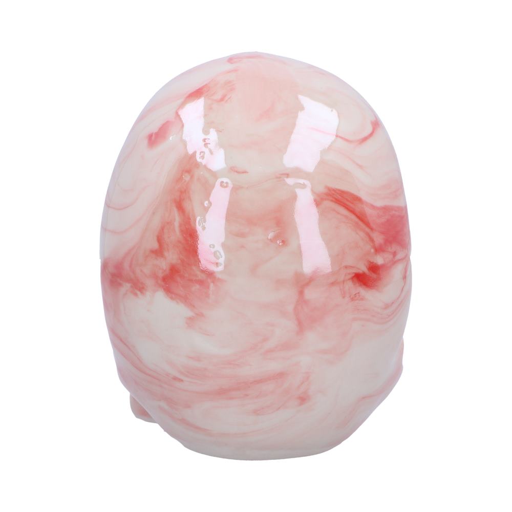 Marbellum Pink Marble Skull - Large