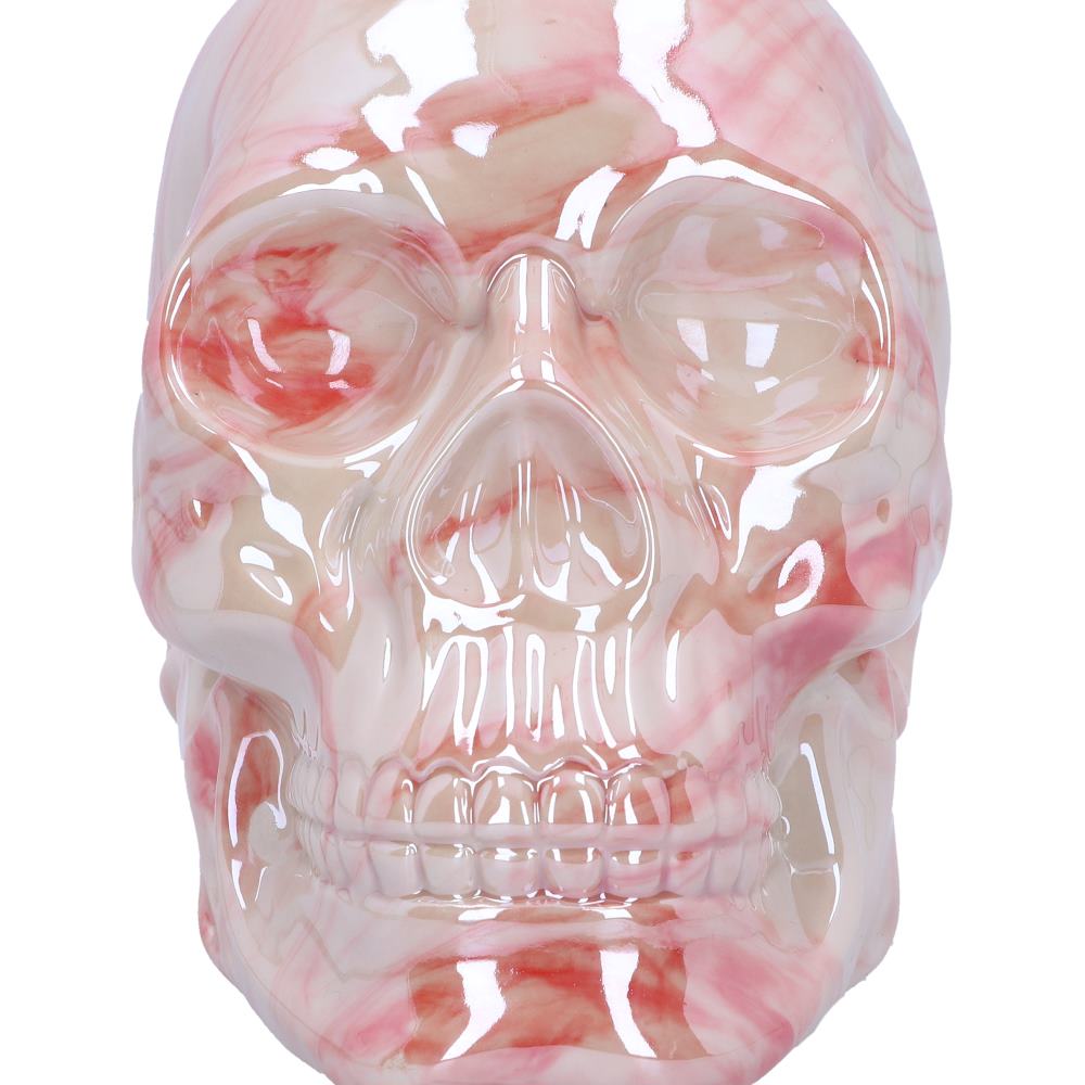 Marbellum Pink Marble Skull - Large