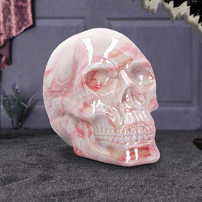 Marbellum Pink Marble Skull - Large