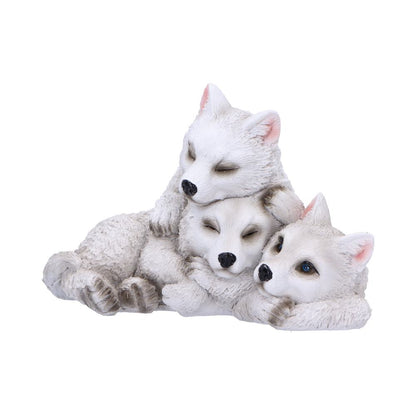 Sleepy Pups Wolf Figurine