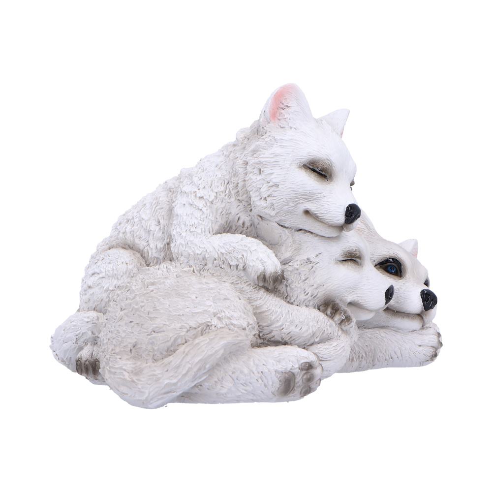 Sleepy Pups Wolf Figurine