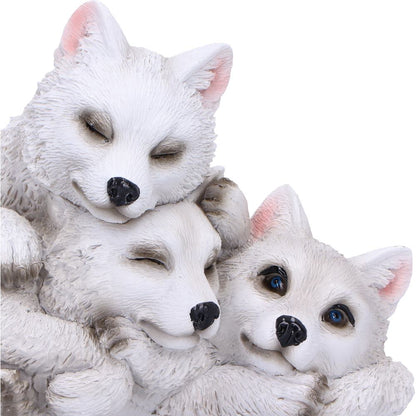 Sleepy Pups Wolf Figurine