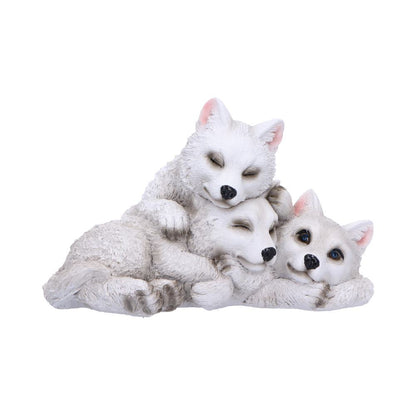 Sleepy Pups Wolf Figurine