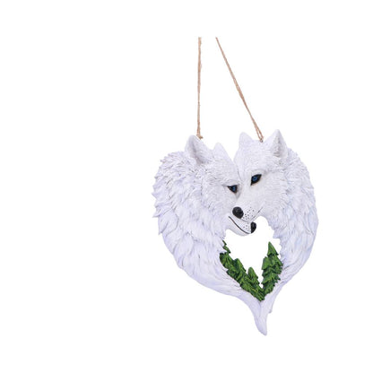 Snow In Love Wolves Decoration