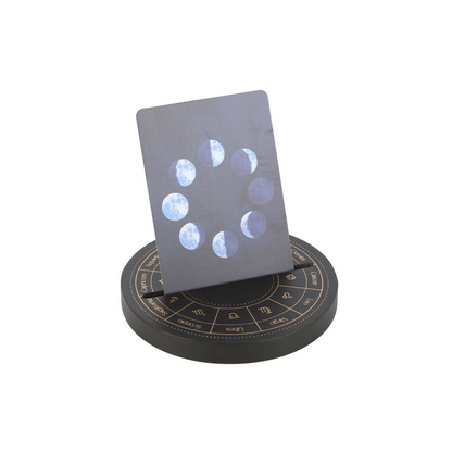 Black Astrology Wheel Tarot Card Stand